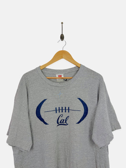90's Nike California Golden Bears Football USA Made Vintage T-Shirt Size XL-2XL