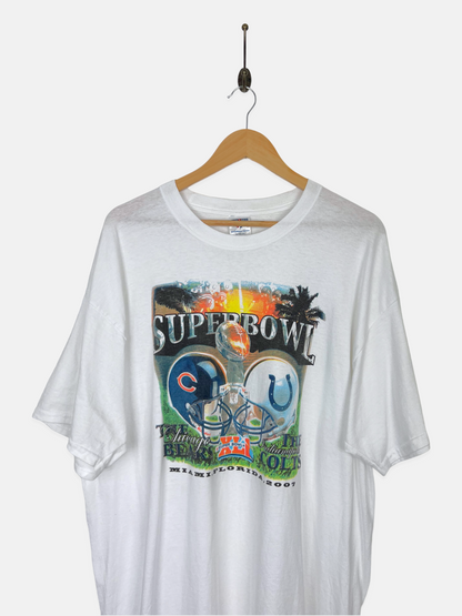 NFL Super Bowl XLI Bears vs Colts Vintage T-Shirt Size XL-2XL