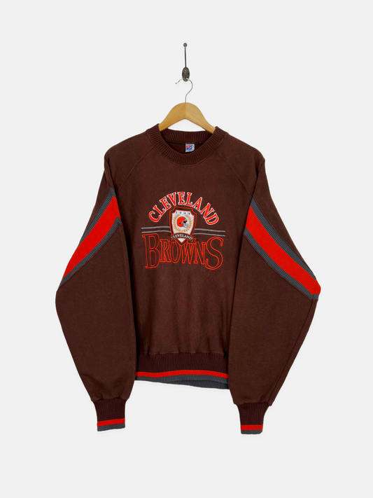 90's Cleveland Browns NFL USA Made Embroidered Vintage Sweatshirt Size M-L
