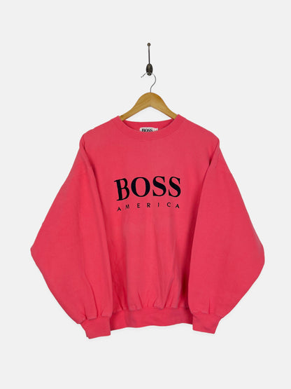 90's Hugo Boss America Embroidered Vintage Sweatshirt Size M