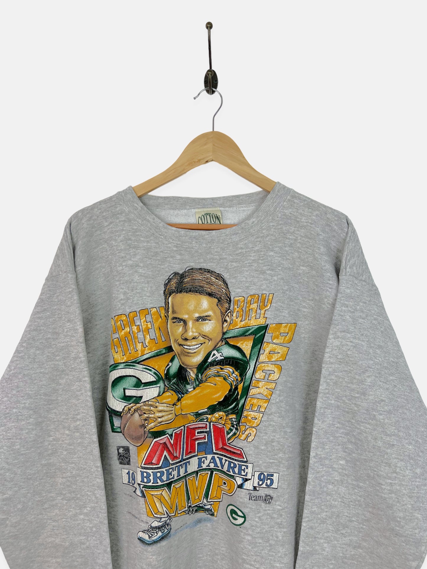 1995 Green Bay Packers NFL USA Made Vintage Sweatshirt Size 12