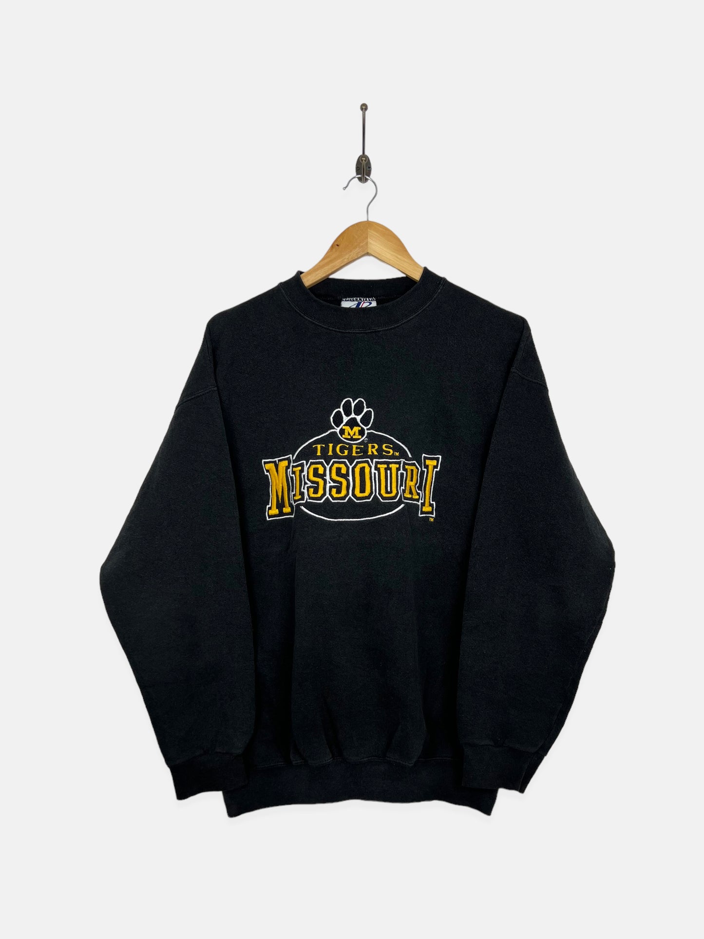 90's Missouri Tigers Embroidered Vintage Sweatshirt Size M