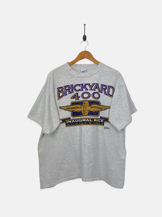 1994 Brickyard 400 USA Made Vintage Racing T-Shirt Size M-L