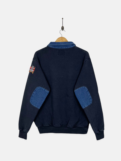 90's New Jersey Fire USA Made Embroidered Vintage Quarterzip Sweatshirt Size M-L