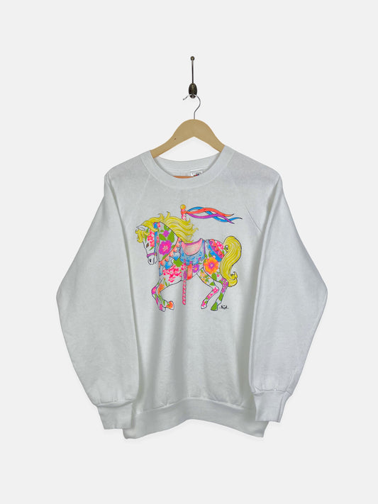 1992 Colourful Pony USA Made Vintage Sweatshirt Size 8