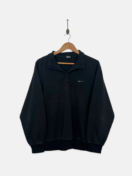 90's Nike Embroidered Vintage Collared Sweatshirt Size 10-12