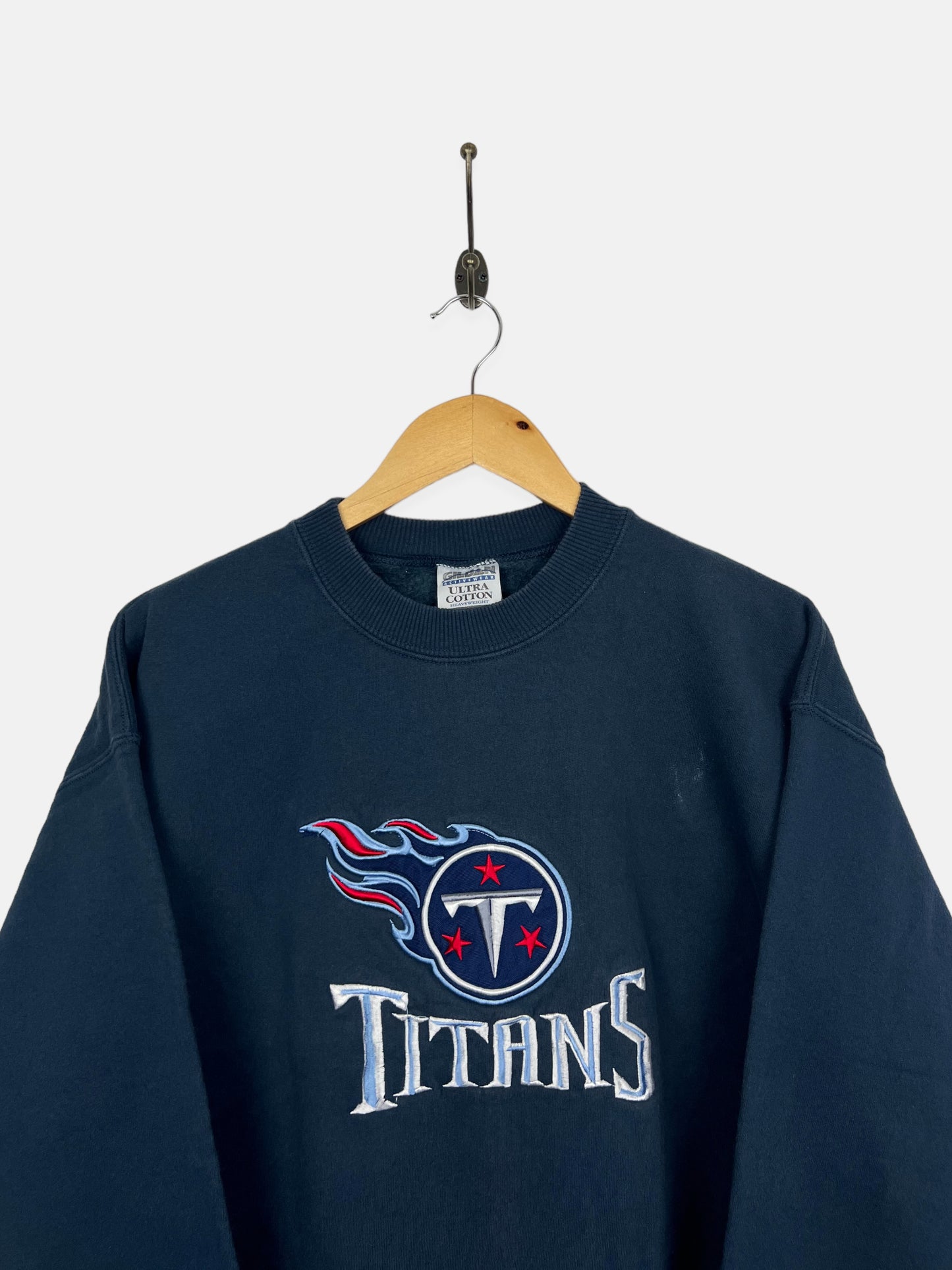 90's Tennessee Titans NFL Embroidered Vintage Sweatshirt Size 10-12