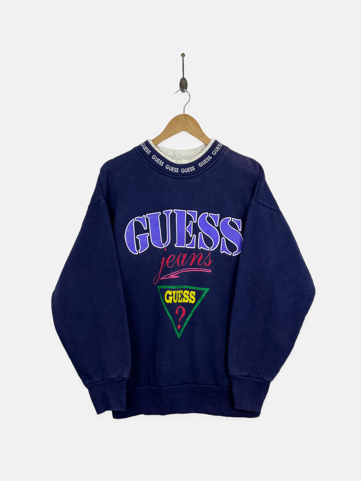 90's Guess Jeans USA Made Vintage High Neck Sweatshirt Size 12