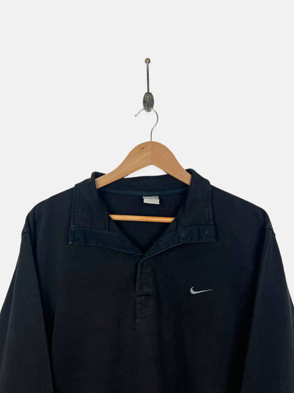 90's Nike Embroidered Vintage Collared Sweatshirt Size 10-12