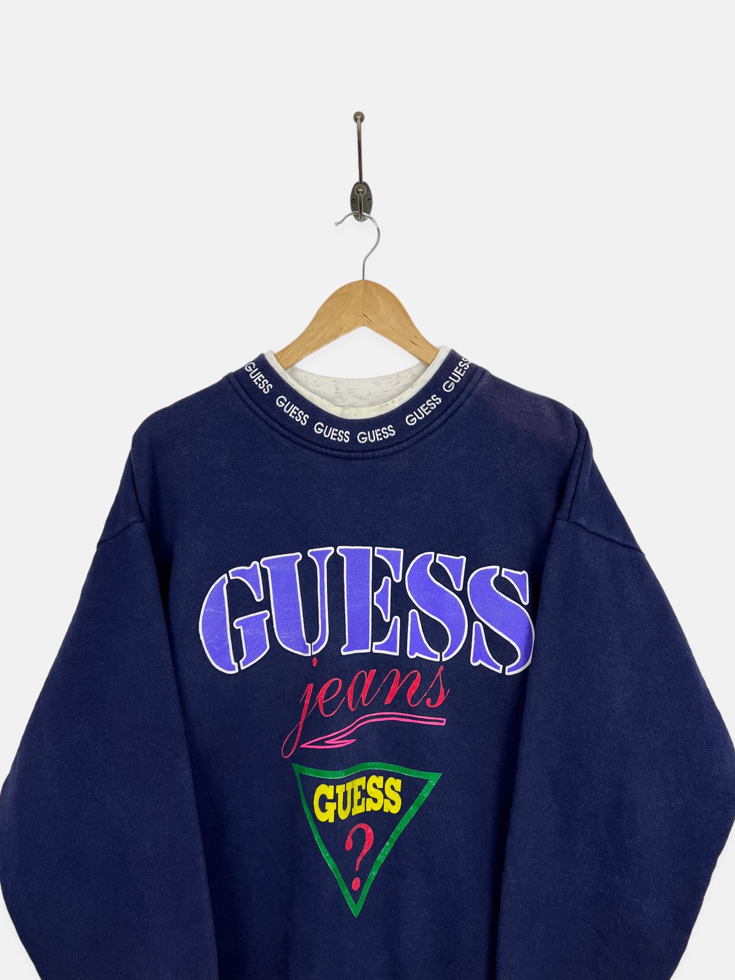 90's Guess Jeans USA Made Vintage High Neck Sweatshirt Size 12