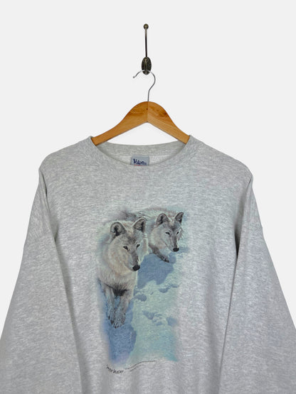 90's Wolves USA Made Vintage Sweatshirt Size M