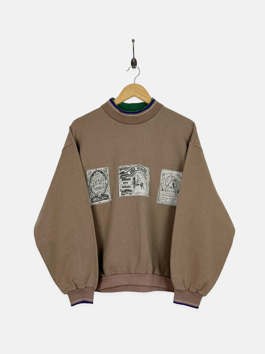 90's Gold Rush Vintage High-Neck Sweatshirt Size 12-14