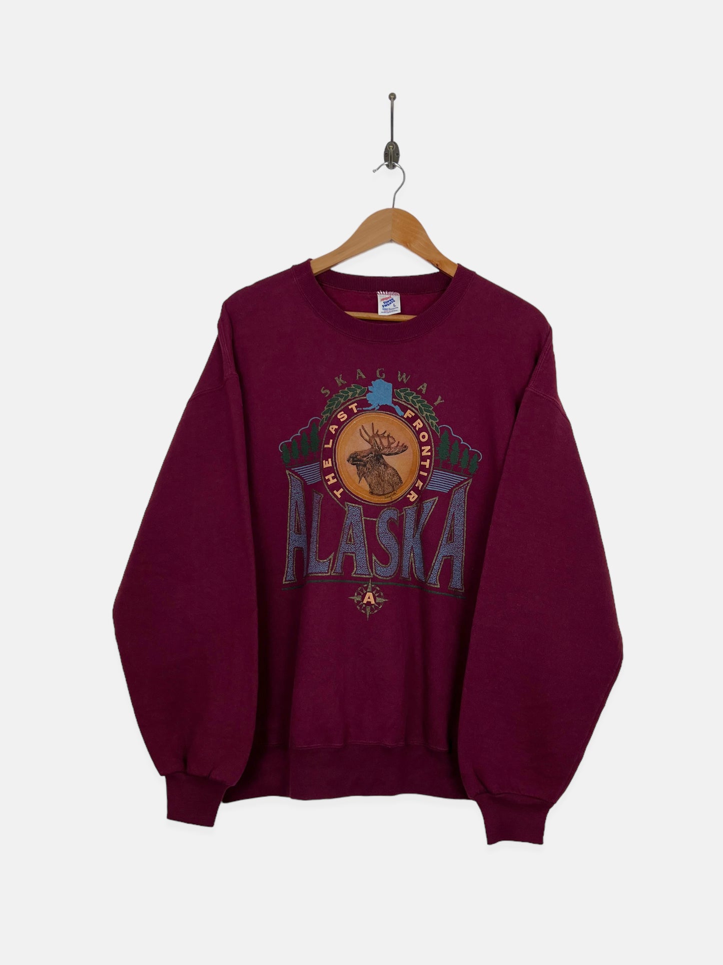 90's Skagway Alaska USA Made Vintage Sweatshirt Size L