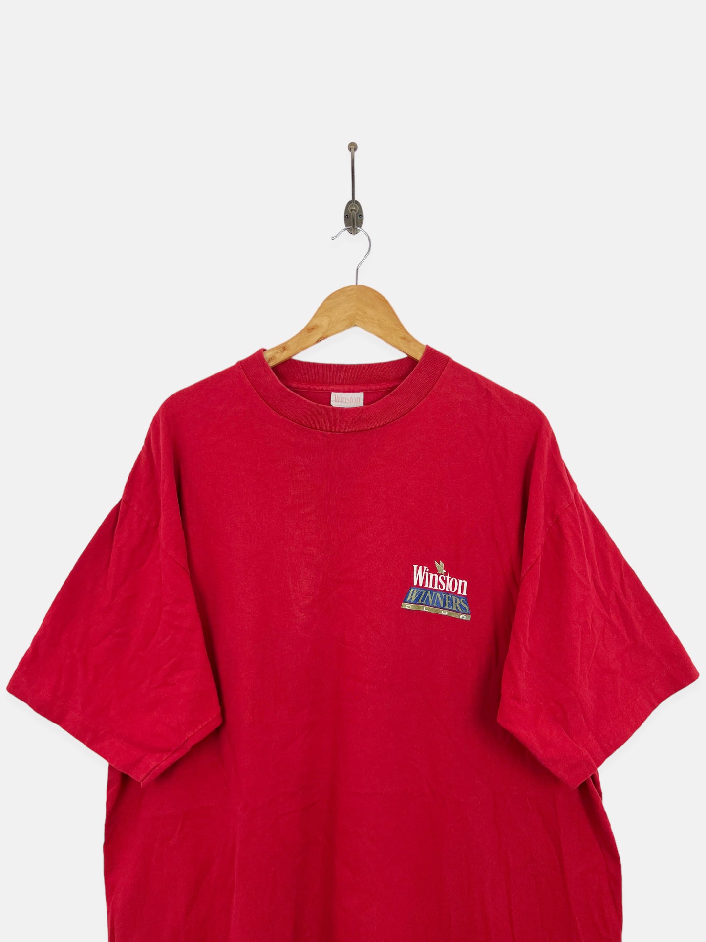 90's Winston Cigarettes Winners Club USA Made Vintage T-Shirt Size 3XL