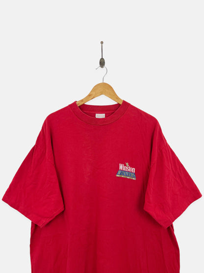 90's Winston Cigarettes Winners Club USA Made Vintage T-Shirt Size 3XL