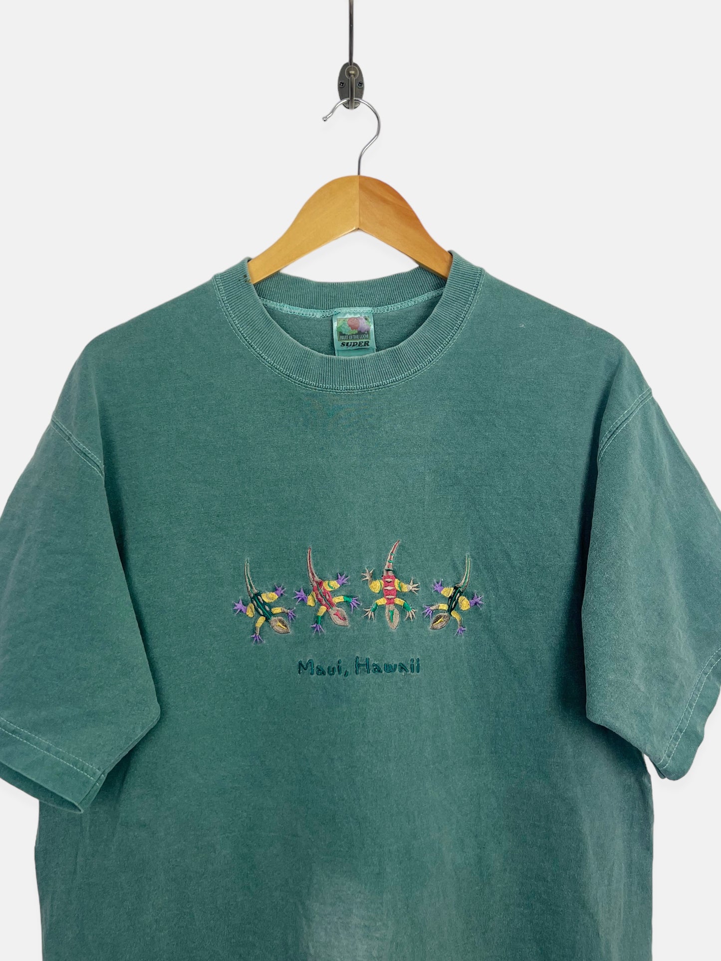 90's Maui Hawaii USA Made Embroidered Vintage T-Shirt Size M