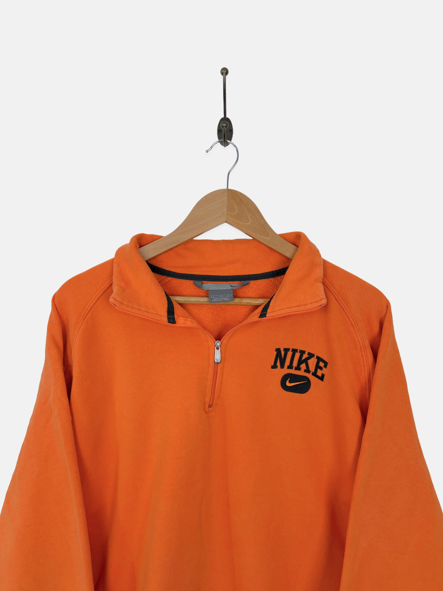 90's Nike Embroidered Vintage Quarterzip Sweatshirt Size L