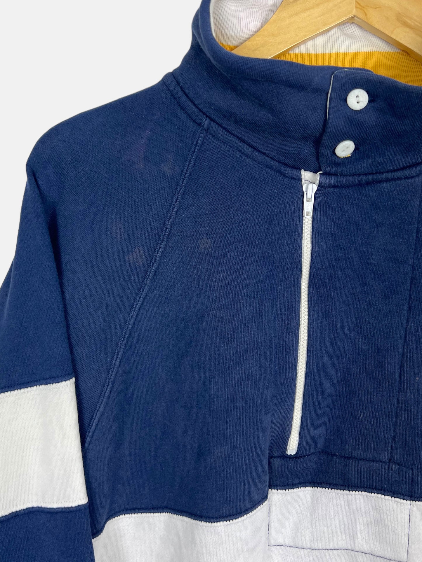 90's Nautica Embroidered Vintage Quarterzip Sweatshirt Size M