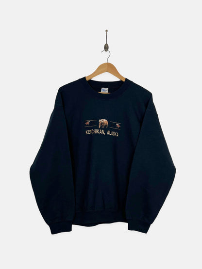 90's Ketchikan Alaska Embroidered Vintage Sweatshirt Size M