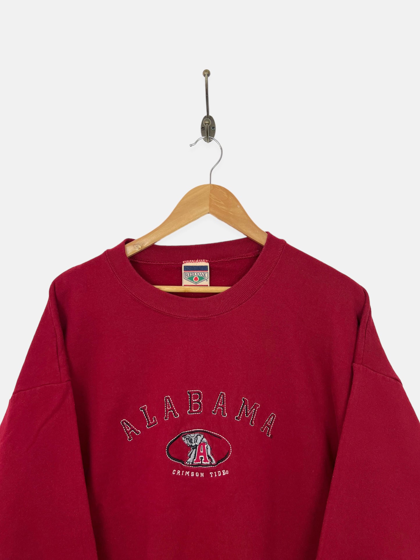90's Alabama Crimson Tide Embroidered Vintage Sweatshirt Size L