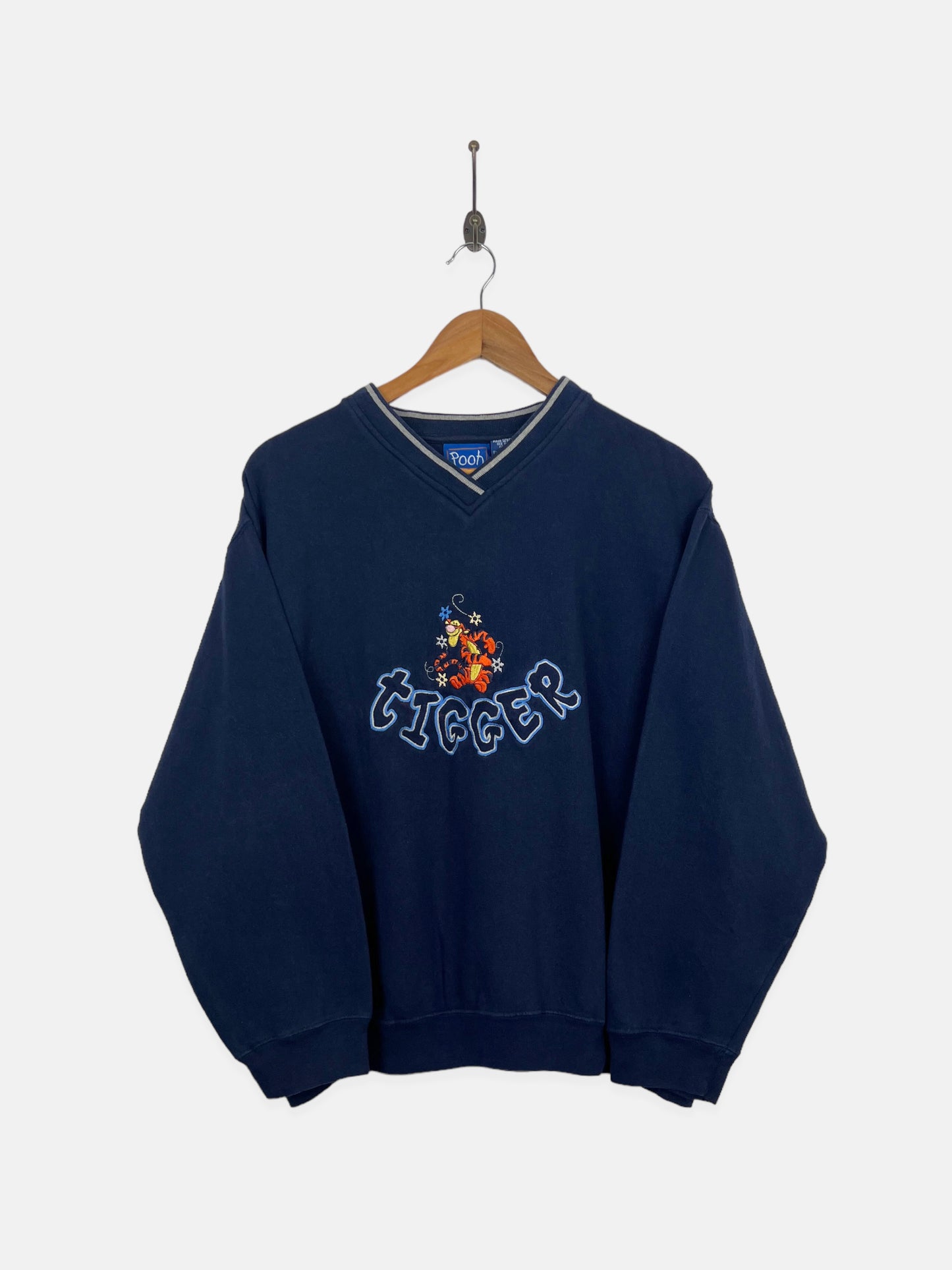 90's Disney Tigger Embroidered Vintage Sweatshirt Size 10-12