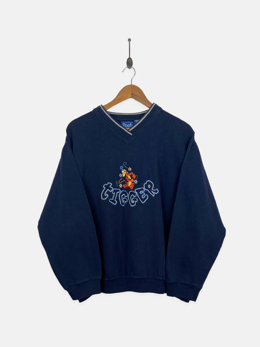 90's Disney Tigger Embroidered Vintage Sweatshirt Size 10-12