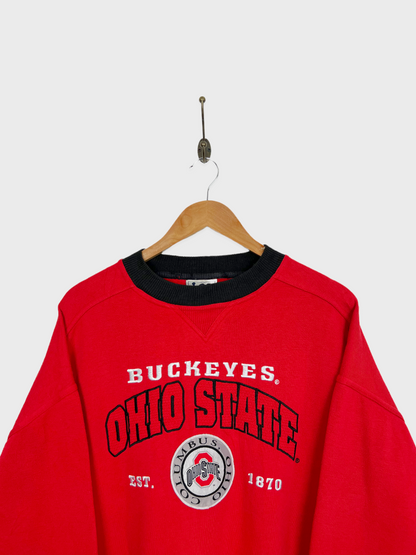 90's Ohio State Buckeyes Embroidered Vintage Sweatshirt Size L-XL