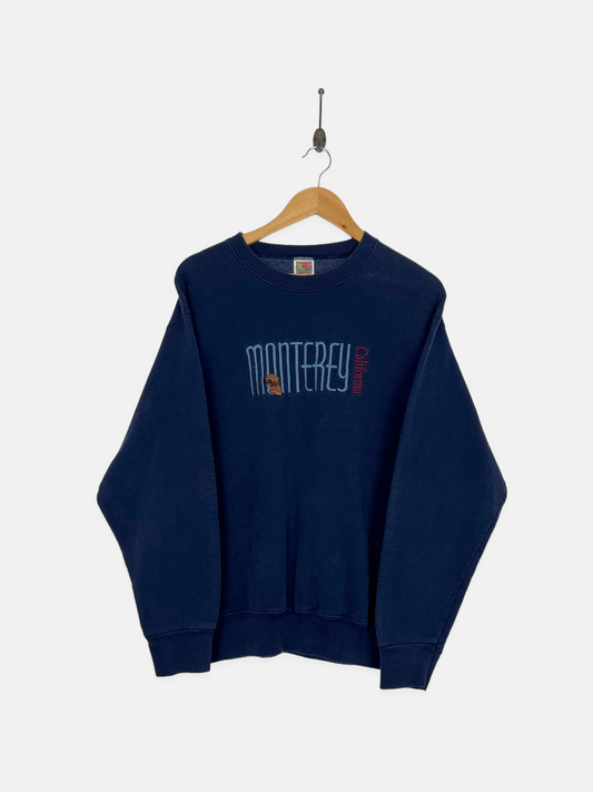 90's Monterey California Embroidered Vintage Sweatshirt Size 10