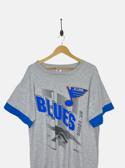 90's St Louis Blues NHL USA Made Vintage T-Shirt Size M