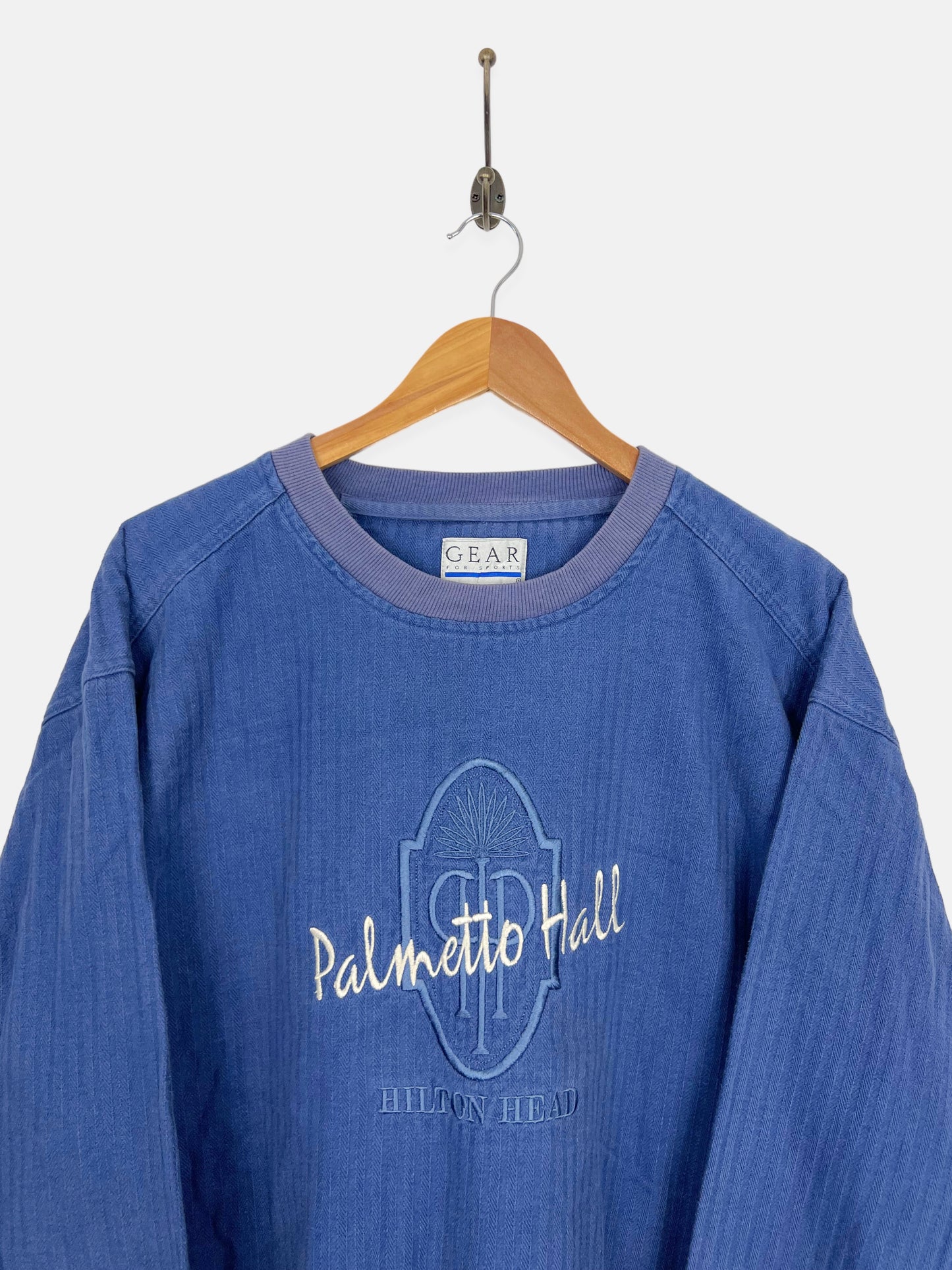 90's Palmetto Hill Hilton Head Embroidered Vintage Sweatshirt Size M-L