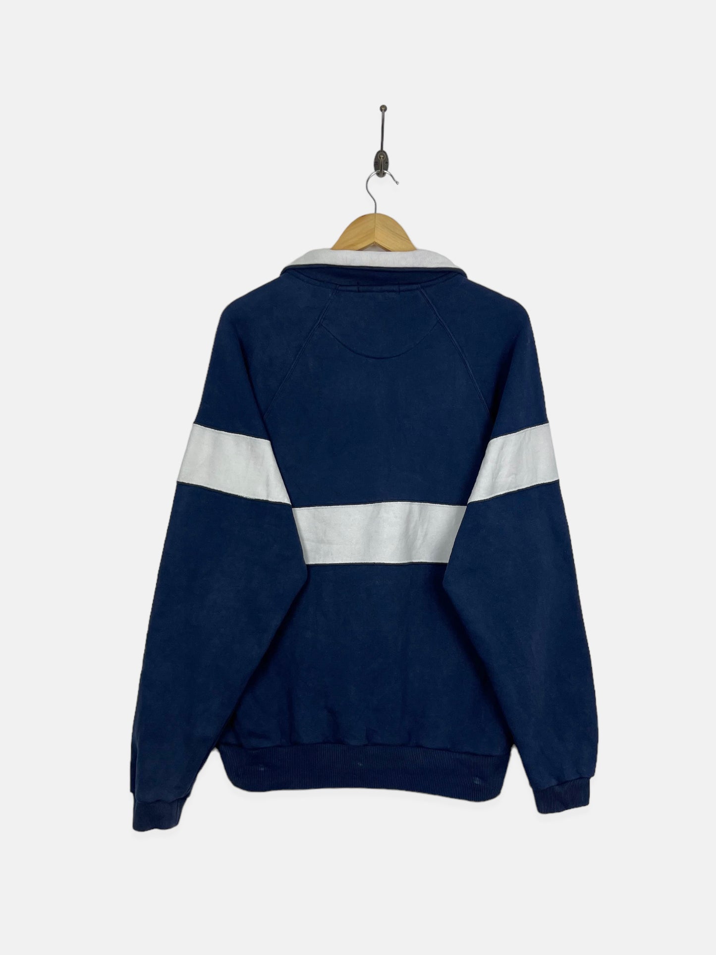 90's Nautica Embroidered Vintage Quarterzip Sweatshirt Size M