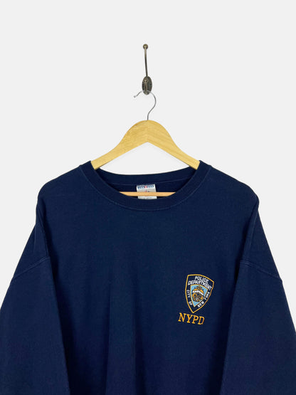 90's NYPD Embroidered Vintage Sweatshirt Size L