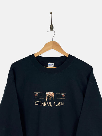 90's Ketchikan Alaska Embroidered Vintage Sweatshirt Size M