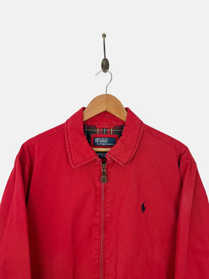 90's Ralph Lauren Embroidered Plaid Lined Vintage Jacket Size M