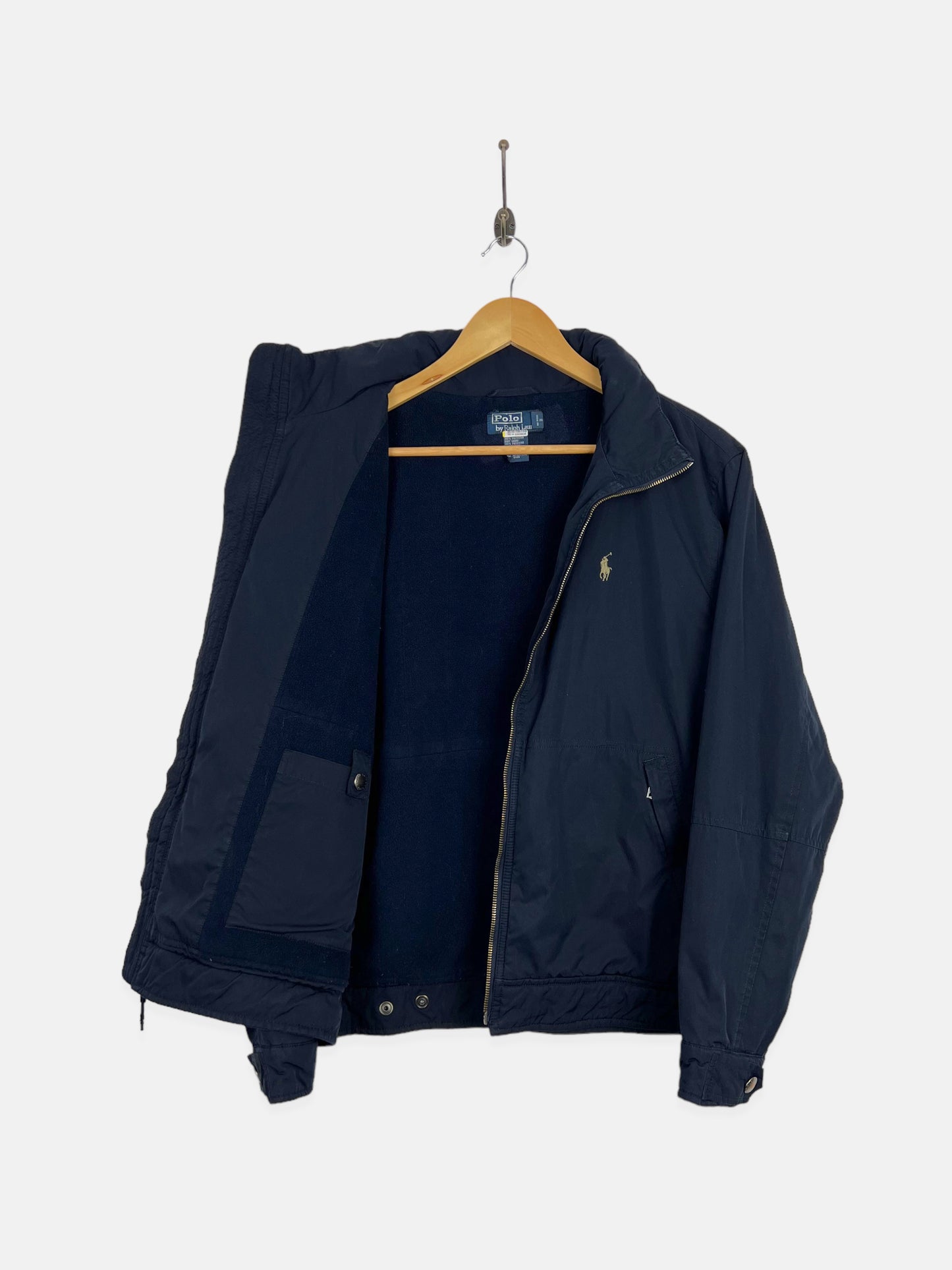 90's Ralph Lauren Fleece Lined Embroidered Jacket Size 10-12