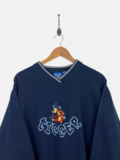 90's Disney Tigger Embroidered Vintage Sweatshirt Size 10-12