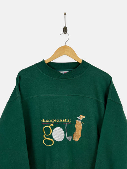 90's Championship Golf Embroidered Vintage Sweatshirt Size L-XL