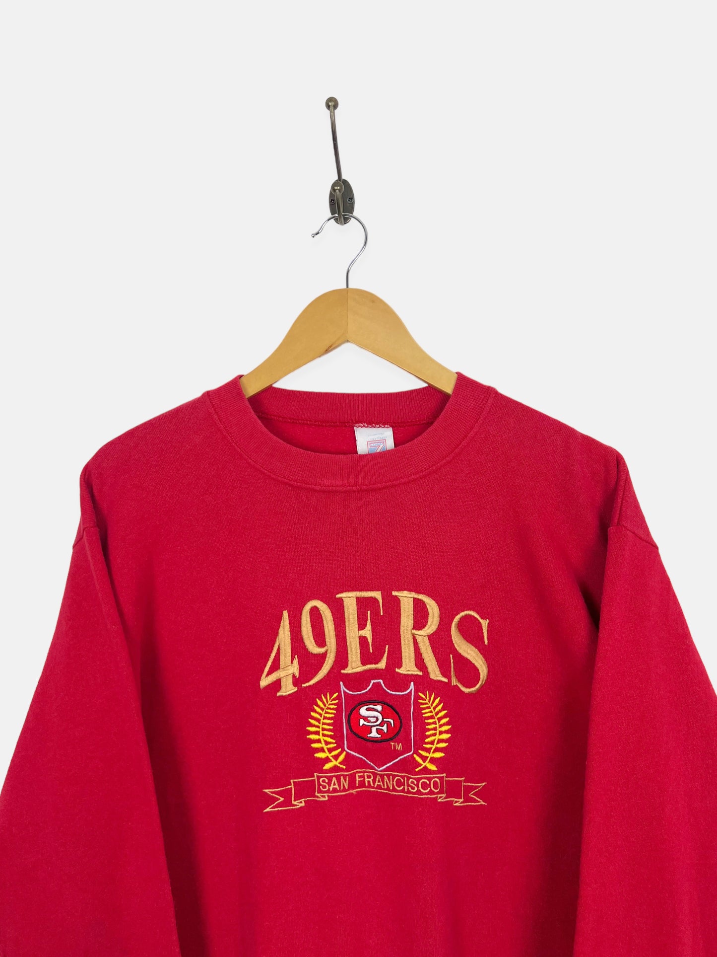90's San Francisco 49ers NFL USA Made Embroidered Vintage Sweatshirt Size 8