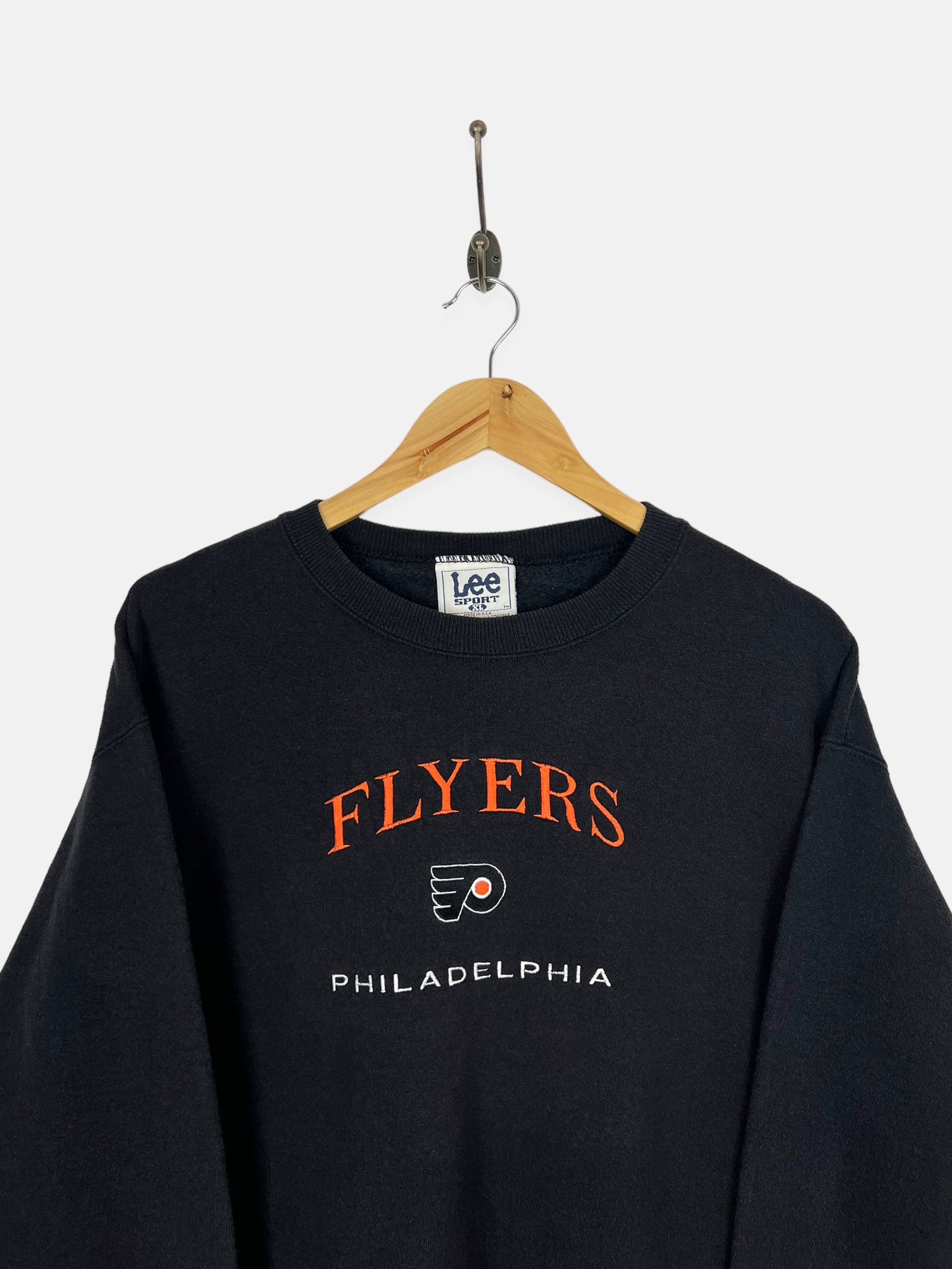 90's Philadelphia Flyers NHL USA Made Embroidered Vintage Sweatshirt Size M-L