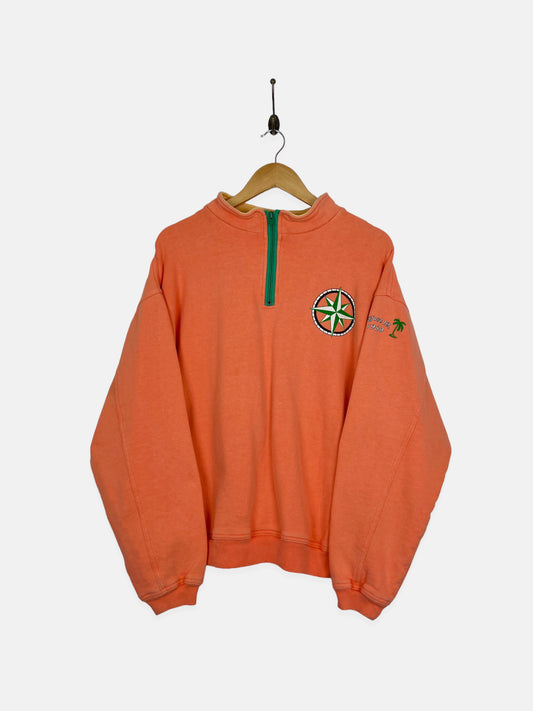 90's Sailing USA Made Vintage Quarterzip Sweatshirt Size M-L