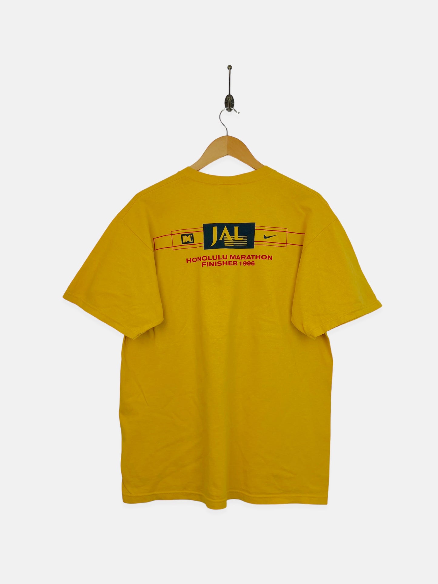 1996 Nike Honolulu Marathon Finisher USA Made Vintage T-Shirt Size M-L