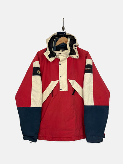 90's Napapijri Geographic Embroidered Vintage Jacket with Hood Size XL-2XL