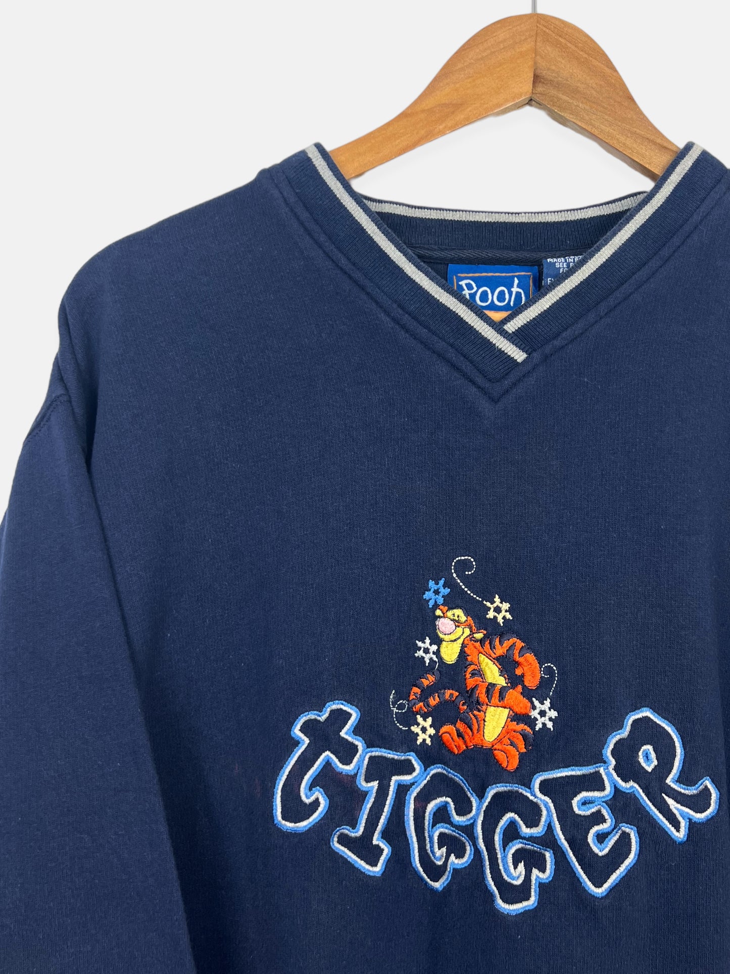 90's Disney Tigger Embroidered Vintage Sweatshirt Size 10-12