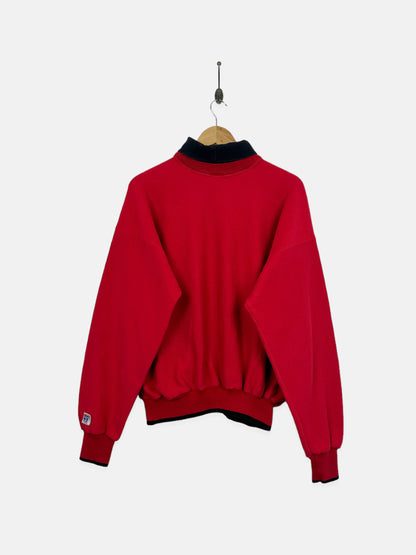 90's Chicago Bulls NBA USA Made Embroidered Vintage Mock-Neck Sweatshirt Size S-M