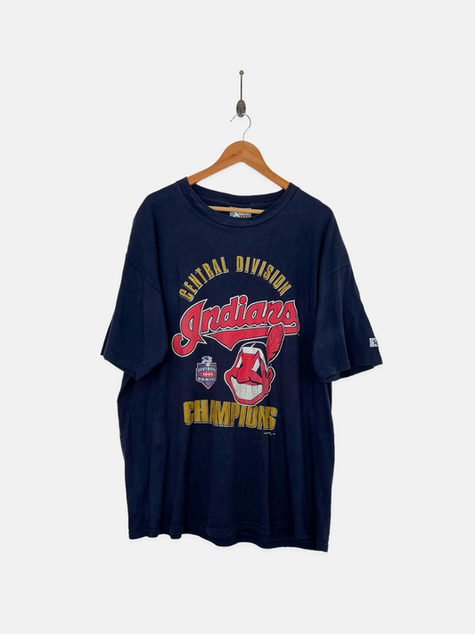 1995 Cleveland Indians MLB USA Made Vintage T-Shirt Size 2XL