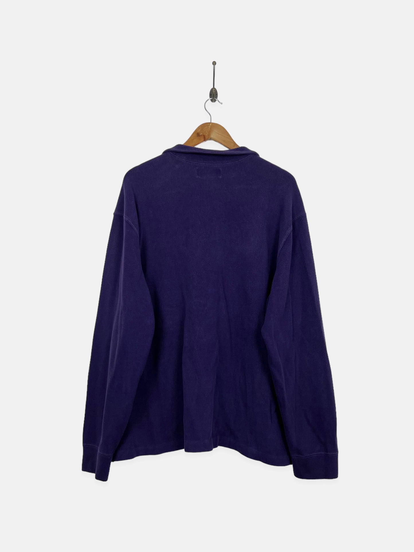 90's Ralph Lauren Embroidered Vintage Quarterzip Sweatshirt Size XL