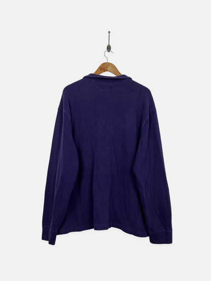 90's Ralph Lauren Embroidered Vintage Quarterzip Sweatshirt Size XL