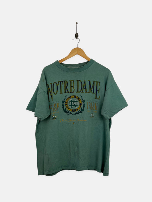 90's Notre Dame USA Made Vintage T-Shirt Size M-L