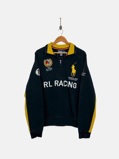 90's Ralph Lauren Racing #19 Embroidered Vintage Sweatshirt/Jacket Size M