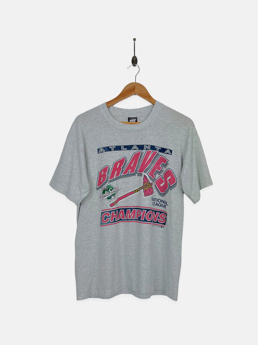 1991 Atlanta Braves MLB USA Made Vintage T-Shirt Size 10-12